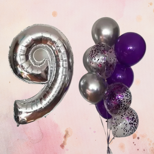 Фонтан из шаров на выпускной 9 класс