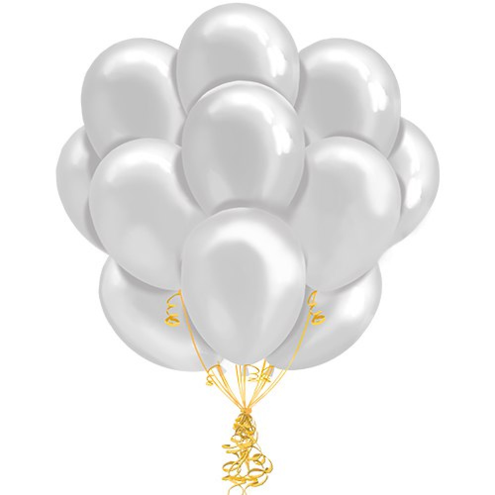 Облако белых шаров