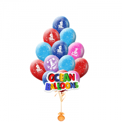 Первое день рождение малыша из 11 гелевых шаров