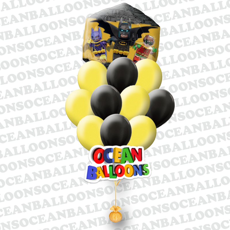 Композиция гелиевых шаров Лего Бэтмен