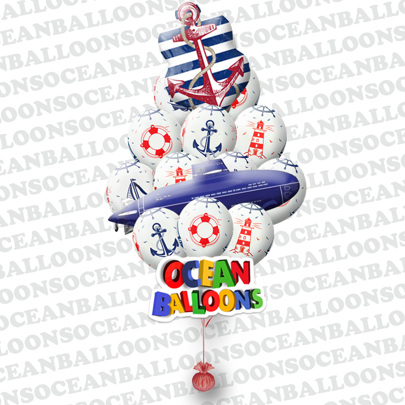 Букет из воздушных шаров В глубинах океана