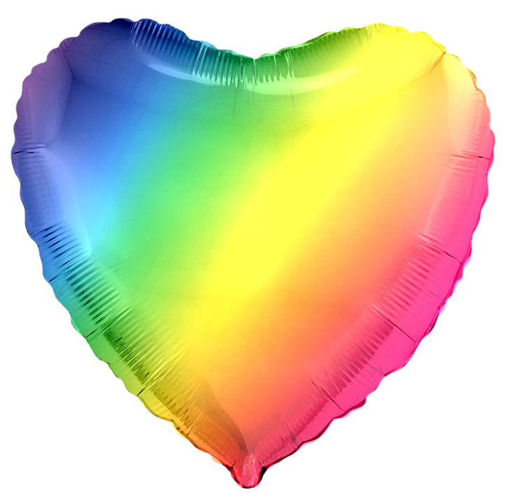 Шар Радужный Сердце