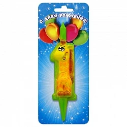 Свеча в виде животных цифра 1