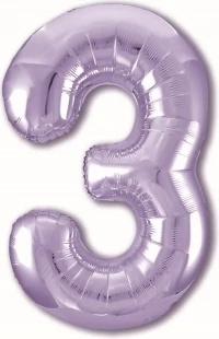 Цифра 3, Slim, Сиреневый