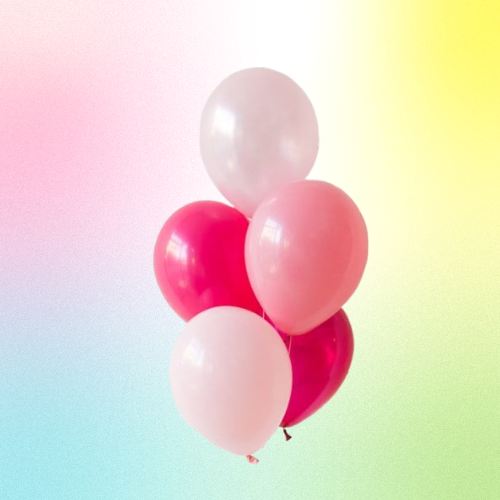 Фонтан из 5 шаров для девочки