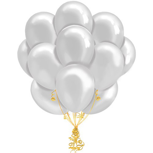 Облако белых шаров