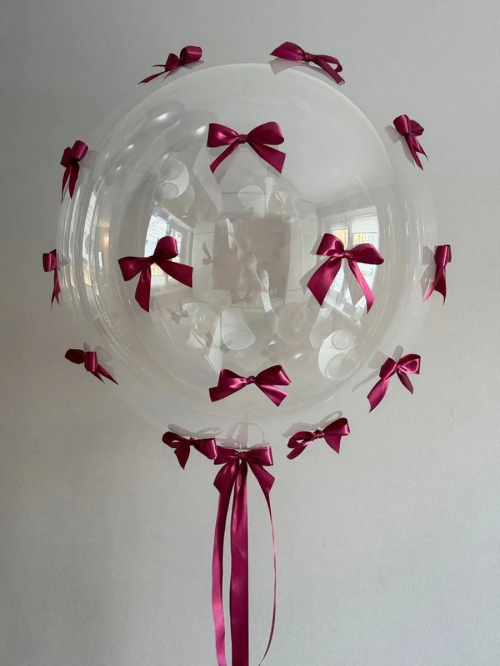 Шар баблс с бантиками