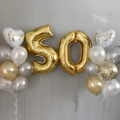 Шары на юбилей 50 лет женщине