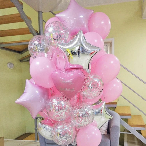 Букеты из шаров на День Рождения девушке