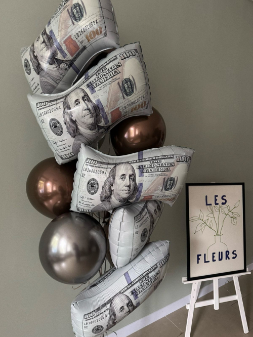 Букет из шаров «Крупные финансы»